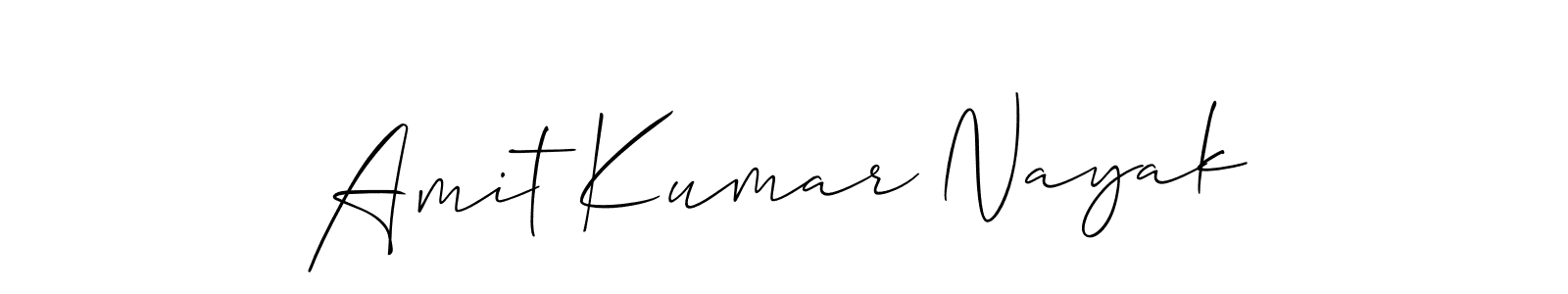 Make a beautiful signature design for name Amit Kumar Nayak. With this signature (Allison_Script) style, you can create a handwritten signature for free. Amit Kumar Nayak signature style 2 images and pictures png