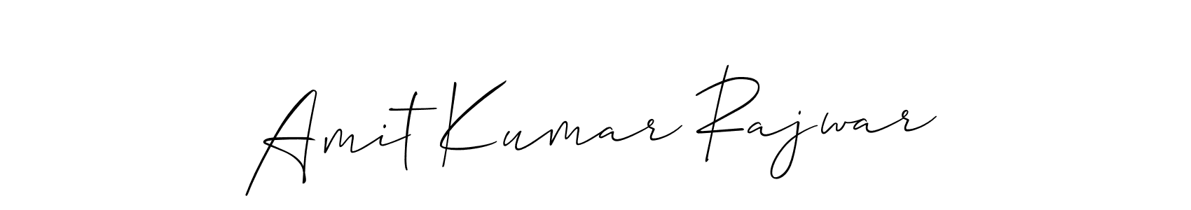 Also we have Amit Kumar Rajwar name is the best signature style. Create professional handwritten signature collection using Allison_Script autograph style. Amit Kumar Rajwar signature style 2 images and pictures png