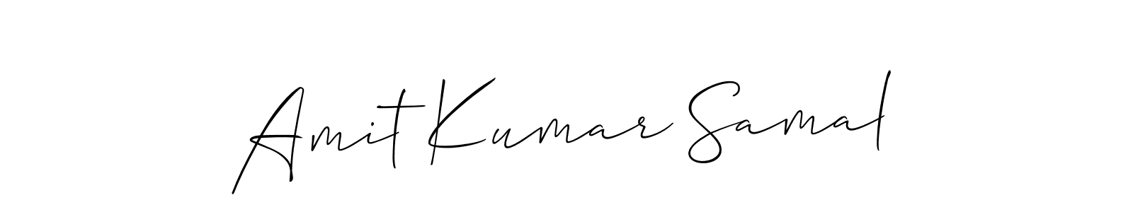 Use a signature maker to create a handwritten signature online. With this signature software, you can design (Allison_Script) your own signature for name Amit Kumar Samal. Amit Kumar Samal signature style 2 images and pictures png