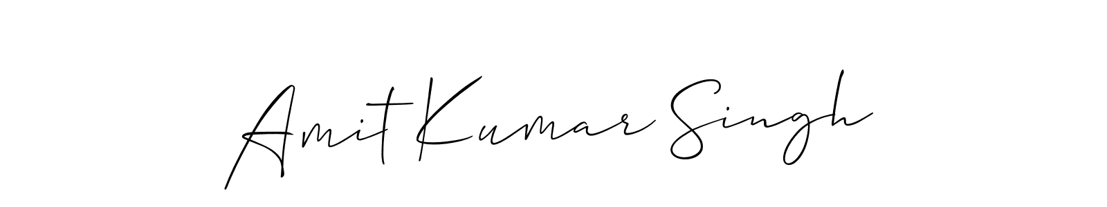 Also You can easily find your signature by using the search form. We will create Amit Kumar Singh name handwritten signature images for you free of cost using Allison_Script sign style. Amit Kumar Singh signature style 2 images and pictures png