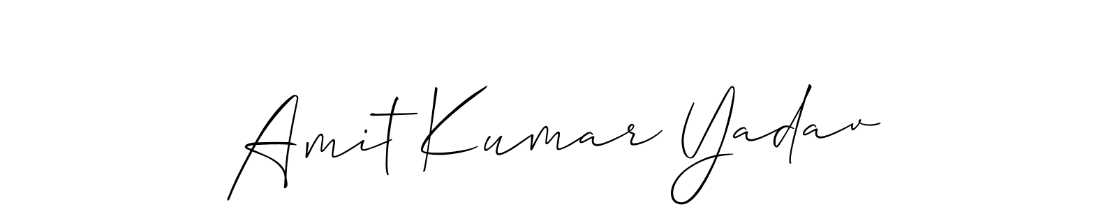 Also You can easily find your signature by using the search form. We will create Amit Kumar Yadav name handwritten signature images for you free of cost using Allison_Script sign style. Amit Kumar Yadav signature style 2 images and pictures png