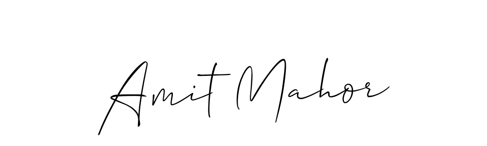 Amit Mahor stylish signature style. Best Handwritten Sign (Allison_Script) for my name. Handwritten Signature Collection Ideas for my name Amit Mahor. Amit Mahor signature style 2 images and pictures png