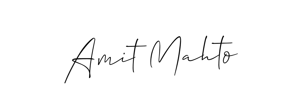 Create a beautiful signature design for name Amit Mahto. With this signature (Allison_Script) fonts, you can make a handwritten signature for free. Amit Mahto signature style 2 images and pictures png