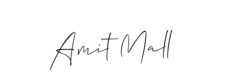 How to make Amit Mall name signature. Use Allison_Script style for creating short signs online. This is the latest handwritten sign. Amit Mall signature style 2 images and pictures png