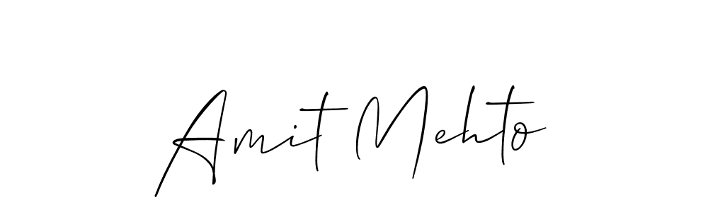 How to make Amit Mehto name signature. Use Allison_Script style for creating short signs online. This is the latest handwritten sign. Amit Mehto signature style 2 images and pictures png
