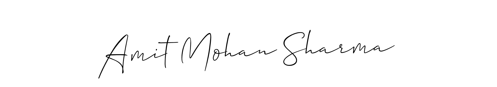 Make a short Amit Mohan Sharma signature style. Manage your documents anywhere anytime using Allison_Script. Create and add eSignatures, submit forms, share and send files easily. Amit Mohan Sharma signature style 2 images and pictures png