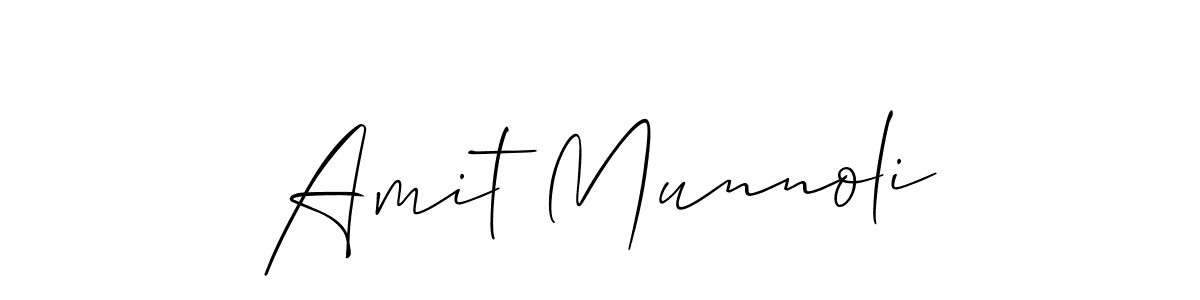 How to make Amit Munnoli signature? Allison_Script is a professional autograph style. Create handwritten signature for Amit Munnoli name. Amit Munnoli signature style 2 images and pictures png