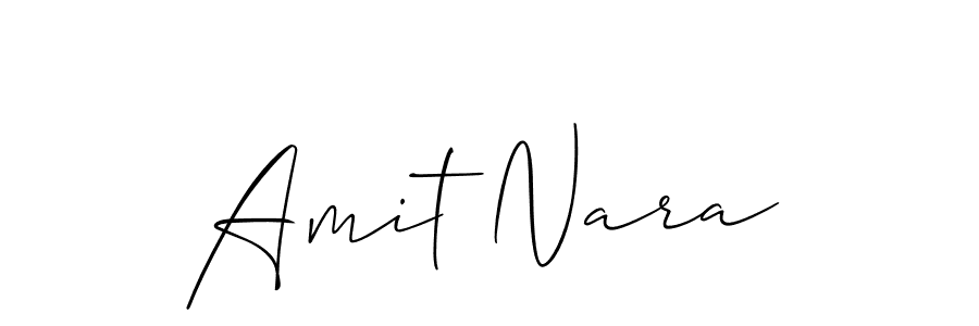 Create a beautiful signature design for name Amit Nara. With this signature (Allison_Script) fonts, you can make a handwritten signature for free. Amit Nara signature style 2 images and pictures png