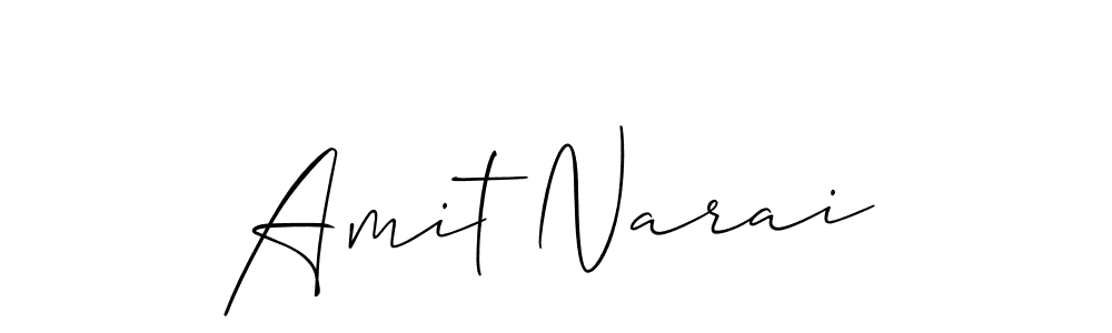 You should practise on your own different ways (Allison_Script) to write your name (Amit Narai) in signature. don't let someone else do it for you. Amit Narai signature style 2 images and pictures png