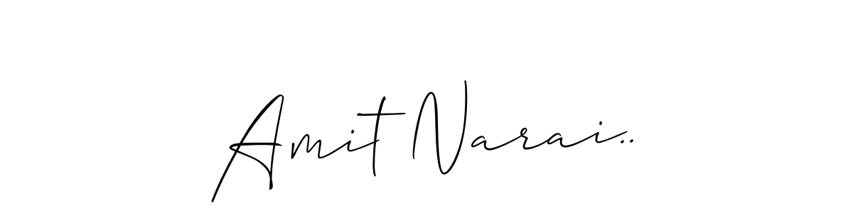 Make a beautiful signature design for name Amit Narai... Use this online signature maker to create a handwritten signature for free. Amit Narai.. signature style 2 images and pictures png