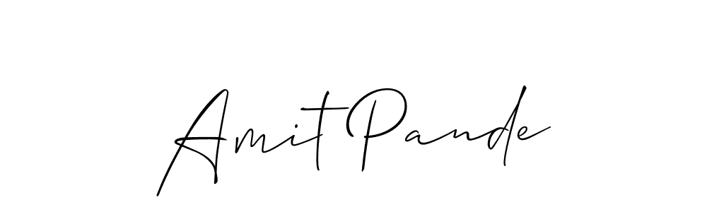 Amit Pande stylish signature style. Best Handwritten Sign (Allison_Script) for my name. Handwritten Signature Collection Ideas for my name Amit Pande. Amit Pande signature style 2 images and pictures png