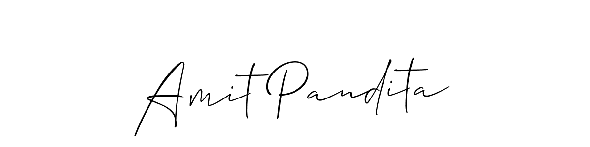 Make a short Amit Pandita signature style. Manage your documents anywhere anytime using Allison_Script. Create and add eSignatures, submit forms, share and send files easily. Amit Pandita signature style 2 images and pictures png