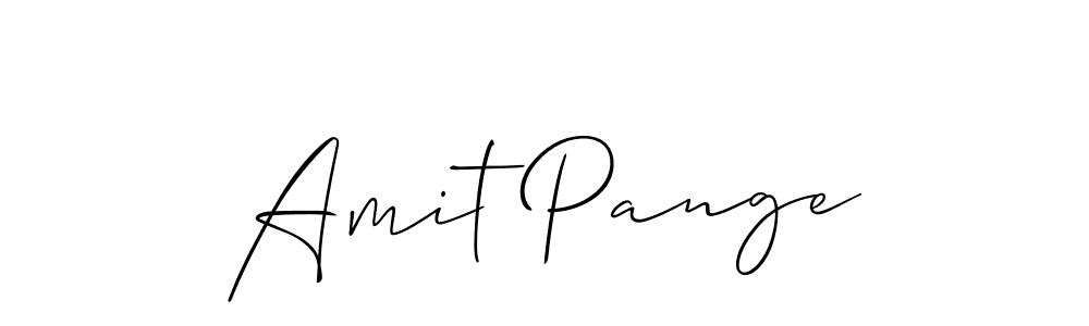 Use a signature maker to create a handwritten signature online. With this signature software, you can design (Allison_Script) your own signature for name Amit Pange. Amit Pange signature style 2 images and pictures png