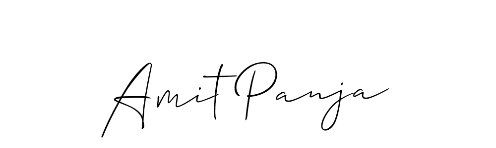 Also we have Amit Panja name is the best signature style. Create professional handwritten signature collection using Allison_Script autograph style. Amit Panja signature style 2 images and pictures png