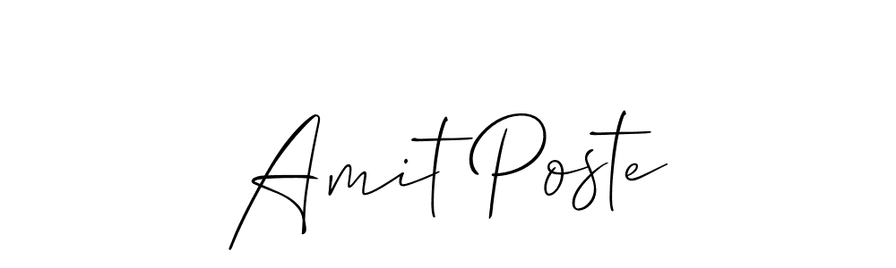 How to make Amit Poste signature? Allison_Script is a professional autograph style. Create handwritten signature for Amit Poste name. Amit Poste signature style 2 images and pictures png