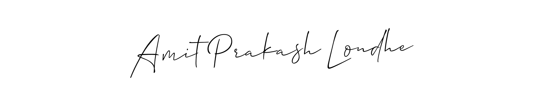 How to make Amit Prakash Londhe signature? Allison_Script is a professional autograph style. Create handwritten signature for Amit Prakash Londhe name. Amit Prakash Londhe signature style 2 images and pictures png