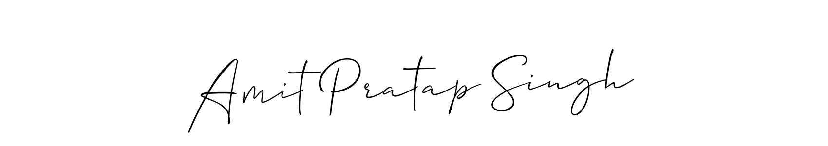 Use a signature maker to create a handwritten signature online. With this signature software, you can design (Allison_Script) your own signature for name Amit Pratap Singh. Amit Pratap Singh signature style 2 images and pictures png