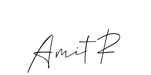 You should practise on your own different ways (Allison_Script) to write your name (Amit R) in signature. don't let someone else do it for you. Amit R signature style 2 images and pictures png