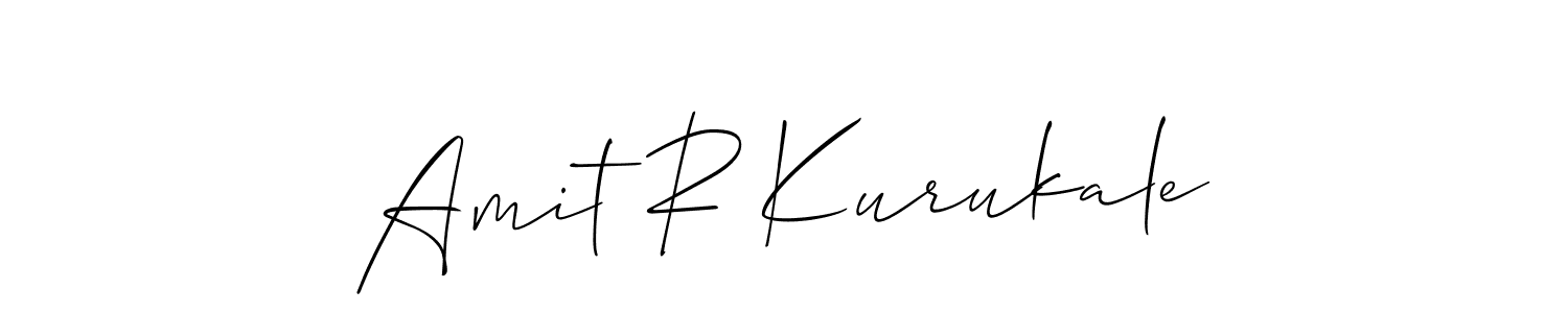 It looks lik you need a new signature style for name Amit R Kurukale. Design unique handwritten (Allison_Script) signature with our free signature maker in just a few clicks. Amit R Kurukale signature style 2 images and pictures png