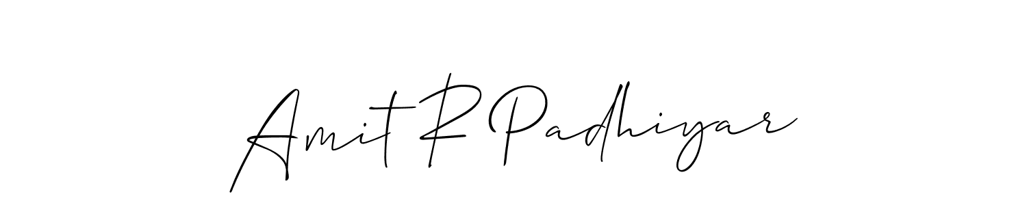 You should practise on your own different ways (Allison_Script) to write your name (Amit R Padhiyar) in signature. don't let someone else do it for you. Amit R Padhiyar signature style 2 images and pictures png