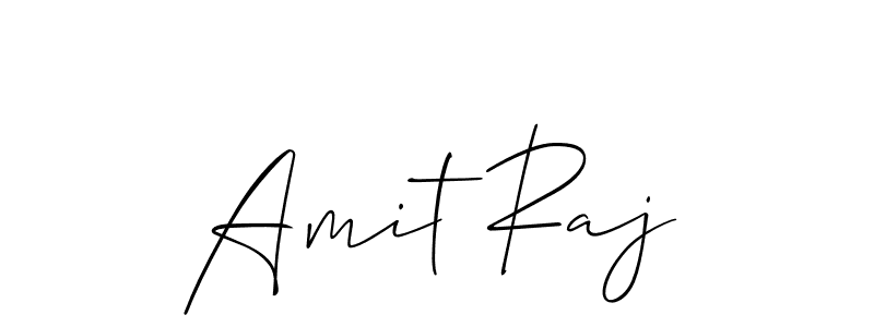The best way (Allison_Script) to make a short signature is to pick only two or three words in your name. The name Amit Raj include a total of six letters. For converting this name. Amit Raj signature style 2 images and pictures png