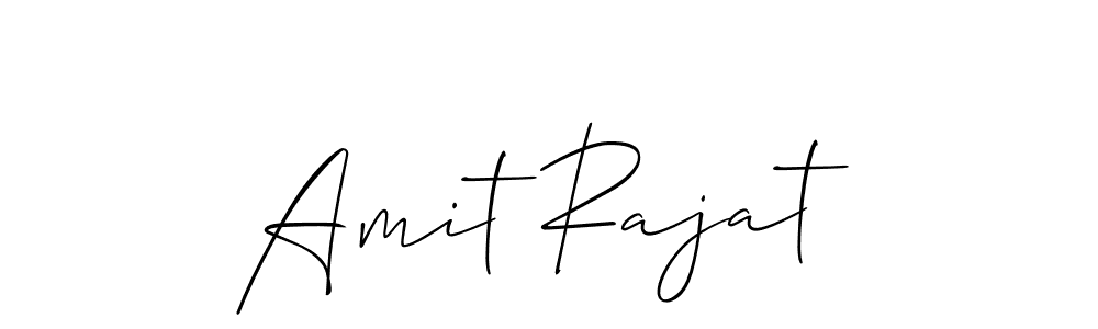 Design your own signature with our free online signature maker. With this signature software, you can create a handwritten (Allison_Script) signature for name Amit Rajat. Amit Rajat signature style 2 images and pictures png