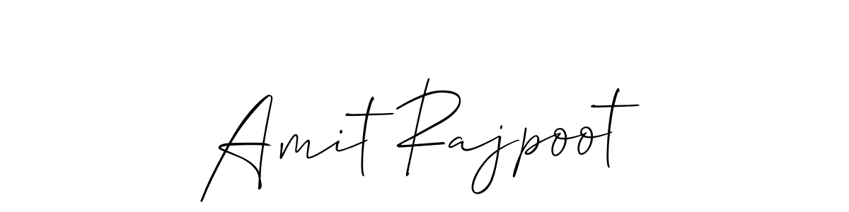 if you are searching for the best signature style for your name Amit Rajpoot. so please give up your signature search. here we have designed multiple signature styles  using Allison_Script. Amit Rajpoot signature style 2 images and pictures png