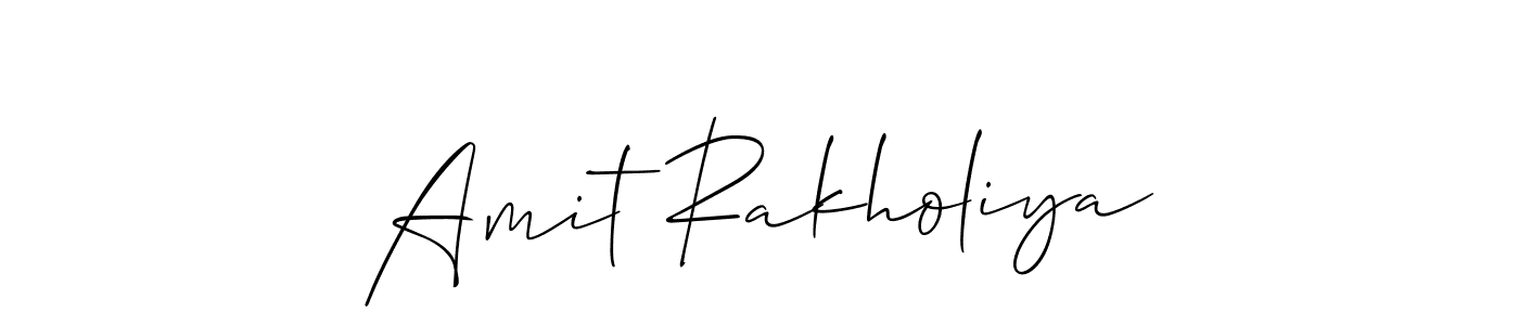 You should practise on your own different ways (Allison_Script) to write your name (Amit Rakholiya) in signature. don't let someone else do it for you. Amit Rakholiya signature style 2 images and pictures png