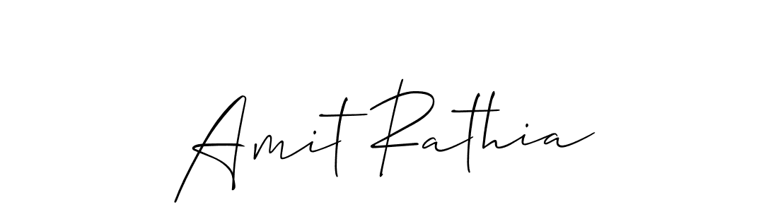 Also You can easily find your signature by using the search form. We will create Amit Rathia name handwritten signature images for you free of cost using Allison_Script sign style. Amit Rathia signature style 2 images and pictures png