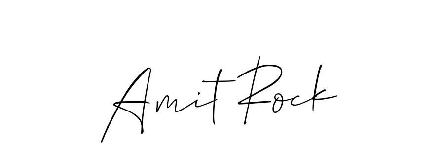 Make a beautiful signature design for name Amit Rock. With this signature (Allison_Script) style, you can create a handwritten signature for free. Amit Rock signature style 2 images and pictures png