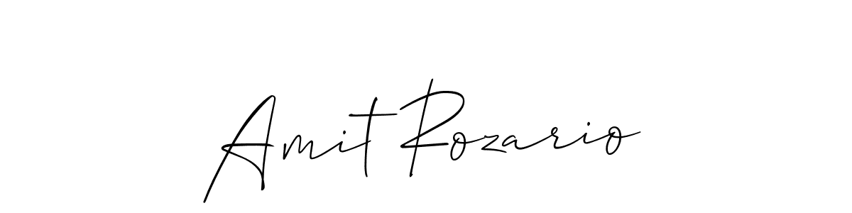 Use a signature maker to create a handwritten signature online. With this signature software, you can design (Allison_Script) your own signature for name Amit Rozario. Amit Rozario signature style 2 images and pictures png