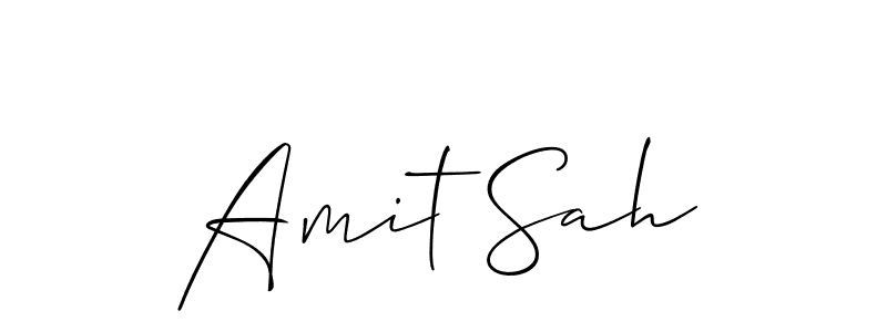 Also we have Amit Sah name is the best signature style. Create professional handwritten signature collection using Allison_Script autograph style. Amit Sah signature style 2 images and pictures png