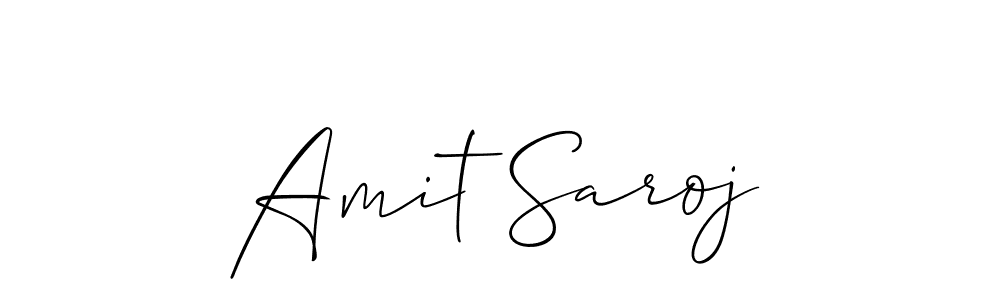 Use a signature maker to create a handwritten signature online. With this signature software, you can design (Allison_Script) your own signature for name Amit Saroj. Amit Saroj signature style 2 images and pictures png