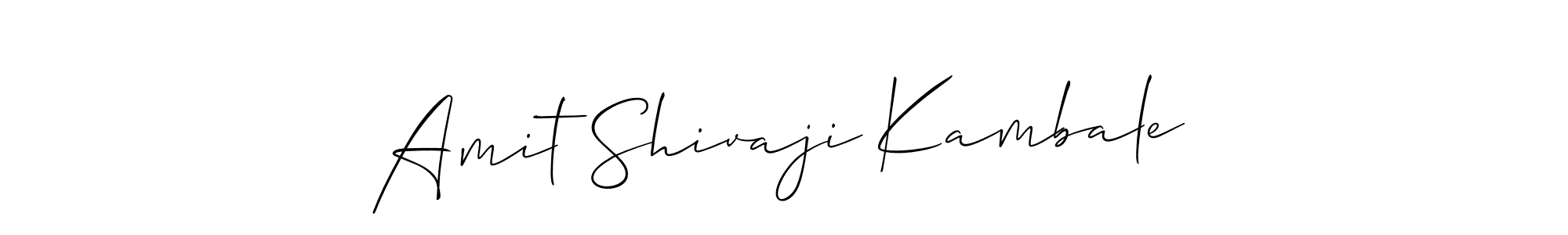 Similarly Allison_Script is the best handwritten signature design. Signature creator online .You can use it as an online autograph creator for name Amit Shivaji Kambale. Amit Shivaji Kambale signature style 2 images and pictures png