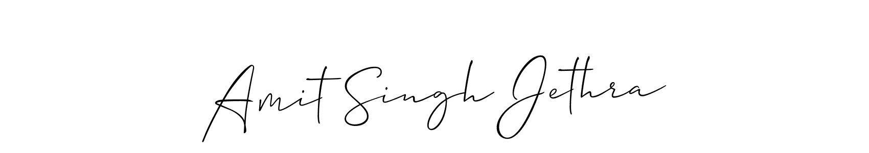The best way (Allison_Script) to make a short signature is to pick only two or three words in your name. The name Amit Singh Jethra include a total of six letters. For converting this name. Amit Singh Jethra signature style 2 images and pictures png