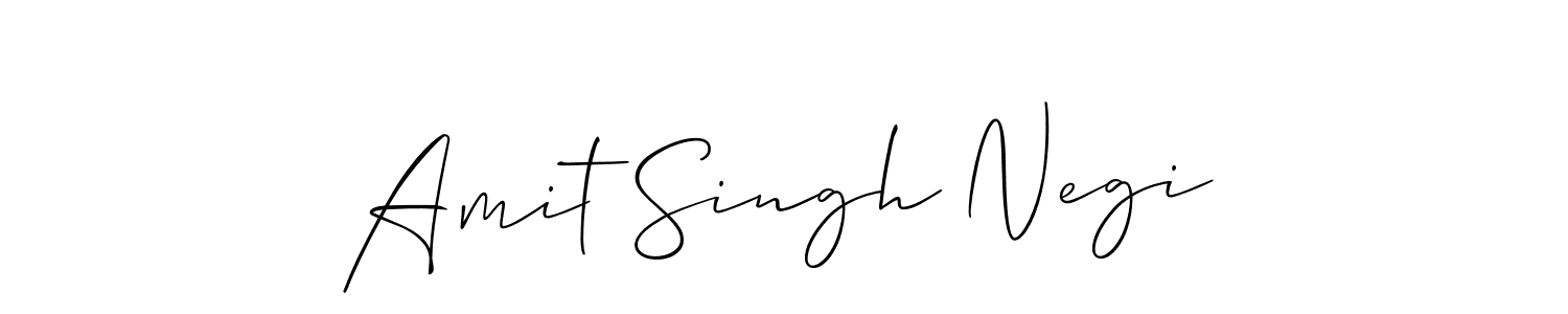 Allison_Script is a professional signature style that is perfect for those who want to add a touch of class to their signature. It is also a great choice for those who want to make their signature more unique. Get Amit Singh Negi name to fancy signature for free. Amit Singh Negi signature style 2 images and pictures png