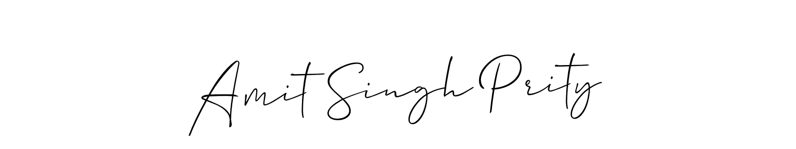 Create a beautiful signature design for name Amit Singh Prity. With this signature (Allison_Script) fonts, you can make a handwritten signature for free. Amit Singh Prity signature style 2 images and pictures png