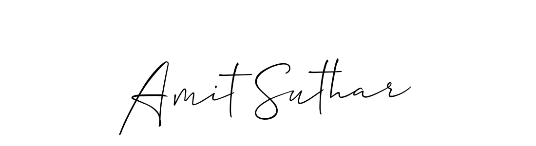 Design your own signature with our free online signature maker. With this signature software, you can create a handwritten (Allison_Script) signature for name Amit Suthar. Amit Suthar signature style 2 images and pictures png