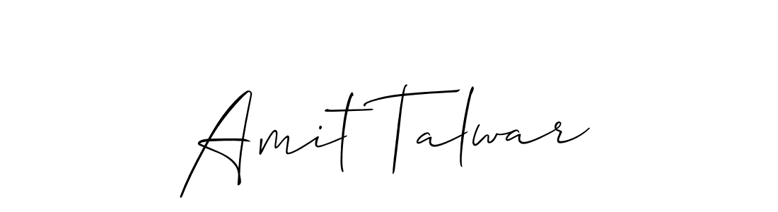 How to make Amit Talwar signature? Allison_Script is a professional autograph style. Create handwritten signature for Amit Talwar name. Amit Talwar signature style 2 images and pictures png