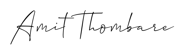 Make a beautiful signature design for name Amit Thombare. Use this online signature maker to create a handwritten signature for free. Amit Thombare signature style 2 images and pictures png