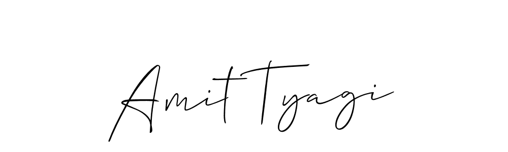 Create a beautiful signature design for name Amit Tyagi. With this signature (Allison_Script) fonts, you can make a handwritten signature for free. Amit Tyagi signature style 2 images and pictures png