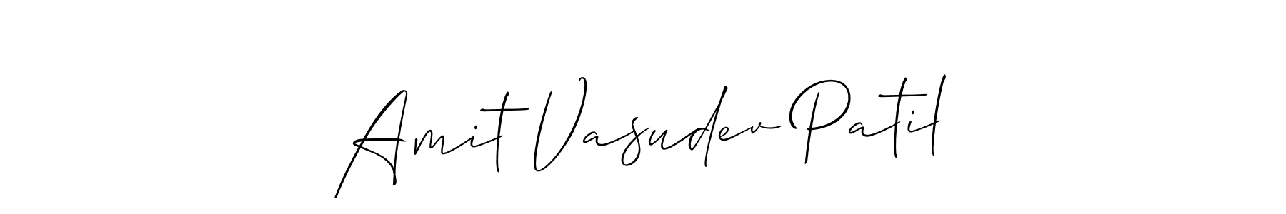 Design your own signature with our free online signature maker. With this signature software, you can create a handwritten (Allison_Script) signature for name Amit Vasudev Patil. Amit Vasudev Patil signature style 2 images and pictures png