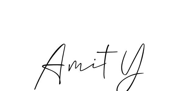 Create a beautiful signature design for name Amit Y. With this signature (Allison_Script) fonts, you can make a handwritten signature for free. Amit Y signature style 2 images and pictures png