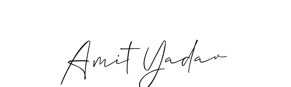 The best way (Allison_Script) to make a short signature is to pick only two or three words in your name. The name Amit Yadav include a total of six letters. For converting this name. Amit Yadav signature style 2 images and pictures png