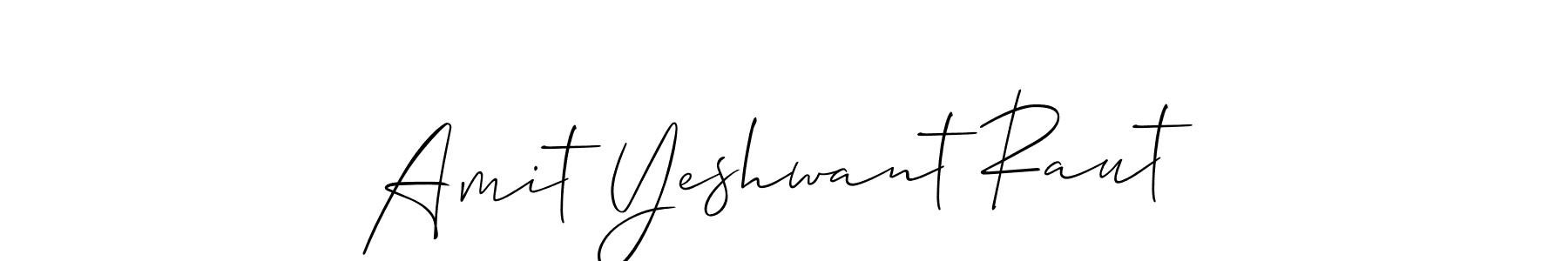 It looks lik you need a new signature style for name Amit Yeshwant Raut. Design unique handwritten (Allison_Script) signature with our free signature maker in just a few clicks. Amit Yeshwant Raut signature style 2 images and pictures png