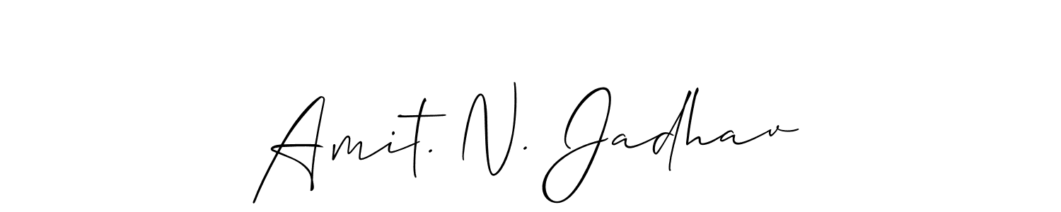 Design your own signature with our free online signature maker. With this signature software, you can create a handwritten (Allison_Script) signature for name Amit. N. Jadhav. Amit. N. Jadhav signature style 2 images and pictures png