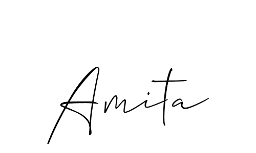 Create a beautiful signature design for name Amita. With this signature (Allison_Script) fonts, you can make a handwritten signature for free. Amita signature style 2 images and pictures png