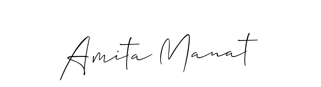 Also You can easily find your signature by using the search form. We will create Amita Manat name handwritten signature images for you free of cost using Allison_Script sign style. Amita Manat signature style 2 images and pictures png