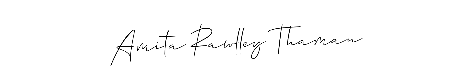 Allison_Script is a professional signature style that is perfect for those who want to add a touch of class to their signature. It is also a great choice for those who want to make their signature more unique. Get Amita Rawlley Thaman name to fancy signature for free. Amita Rawlley Thaman signature style 2 images and pictures png