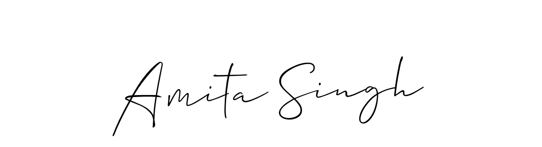 Also You can easily find your signature by using the search form. We will create Amita Singh name handwritten signature images for you free of cost using Allison_Script sign style. Amita Singh signature style 2 images and pictures png